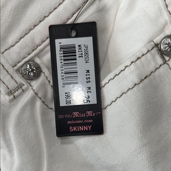 Miss Me Women's Classic White Skinny Jeans NWT Size 26 inseam 31.5 JP5082534 - Picture 14 of 14
